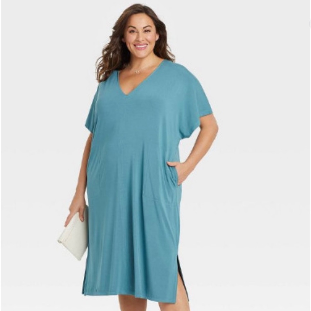 Plus Size Dolman Short Sleeve Dress Sz 2x NWT